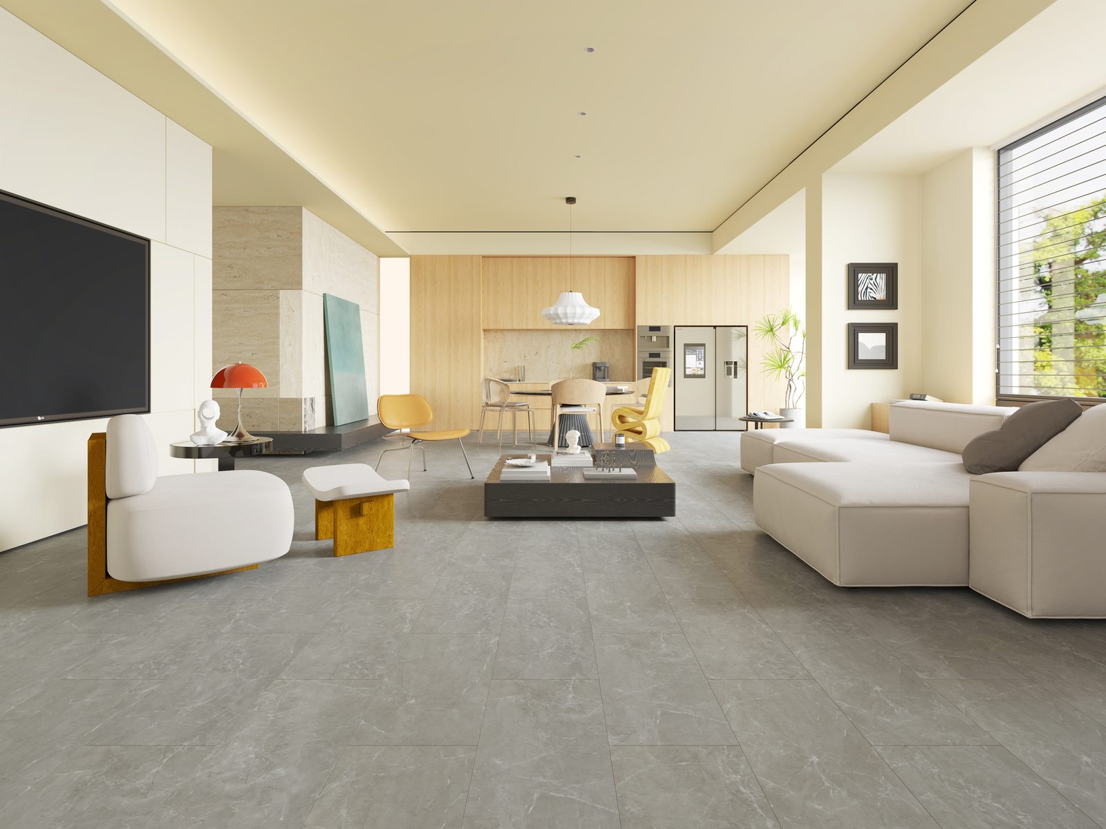 Uniq Stone Effect Tile Flooring Pietra Grey
